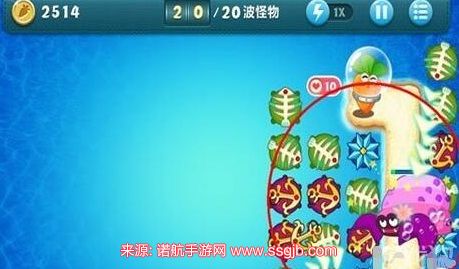保卫萝卜深海11关攻略-深海11金萝卜通关图文详解