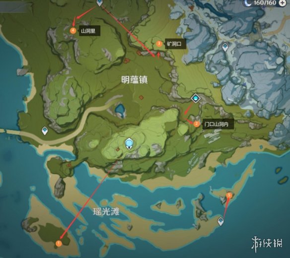 原神石珀采集点位置路线图（石珀采集地点大全2022最新）