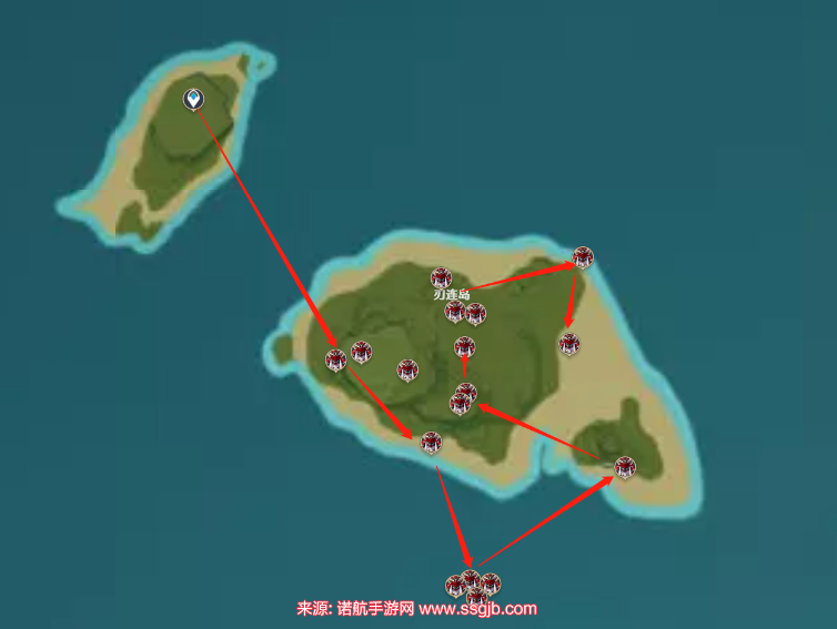 原神刀镡采集路线图分享(刀镡是谁的突破材料)