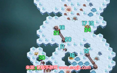 剑与远征雪与火攻略-雪与火最后一个宝箱路线图